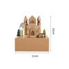 Carousel Music Box Wooden Christmas Ornament Rotary Train Musical Box Home Decoration Accessories For Birthday Gifts Valentine'
