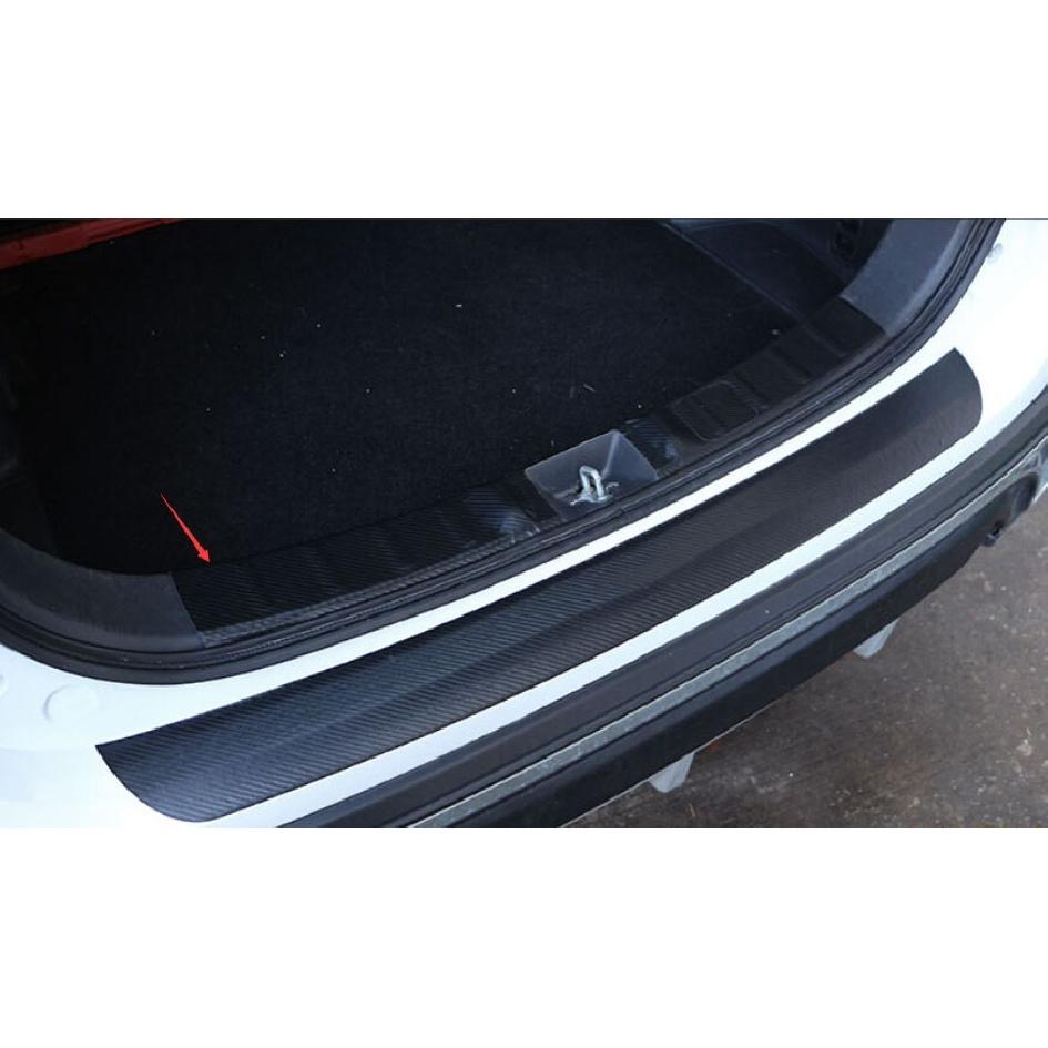 Carbon Fiber Leather Rear Bumper Protector For Mitsubishi Outlander Sport 11-23