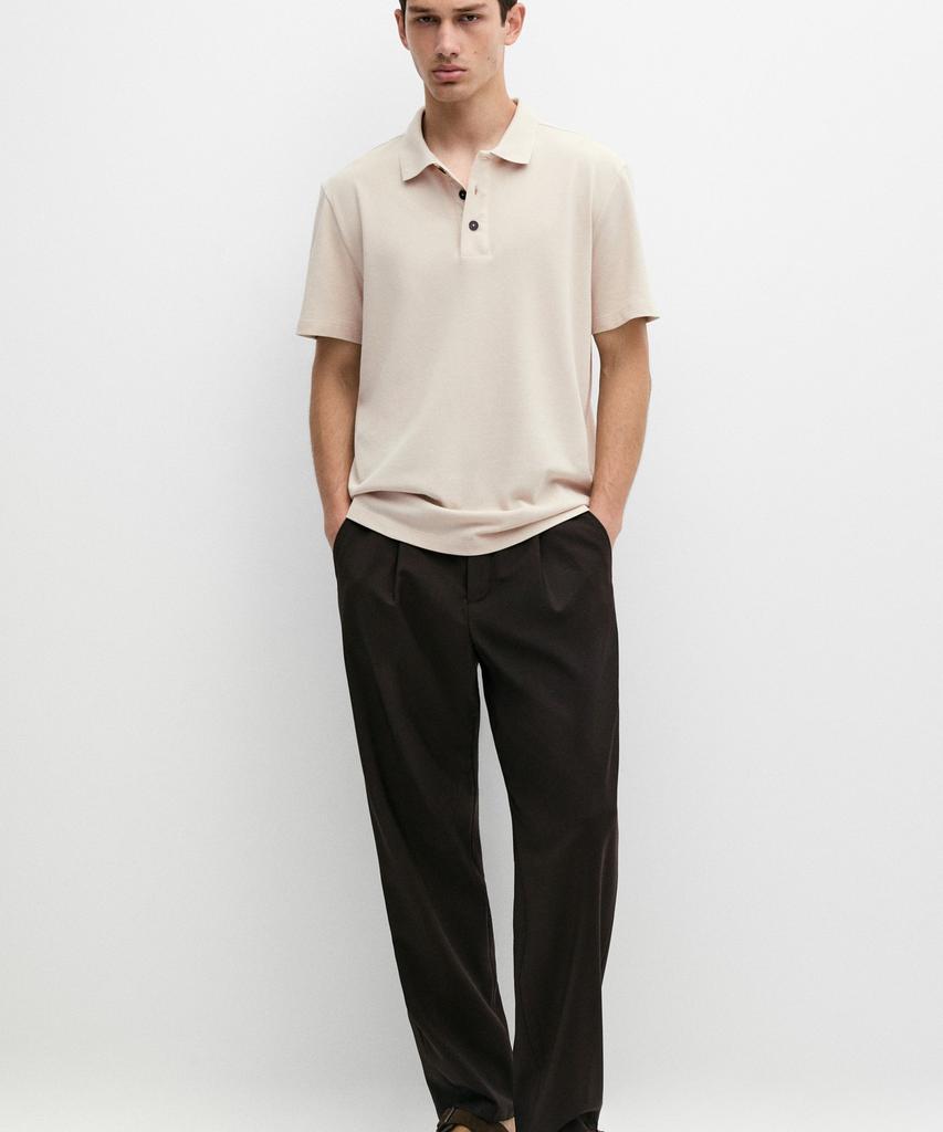 Masimodutti 100% Cotton Pique Polo Shirt
