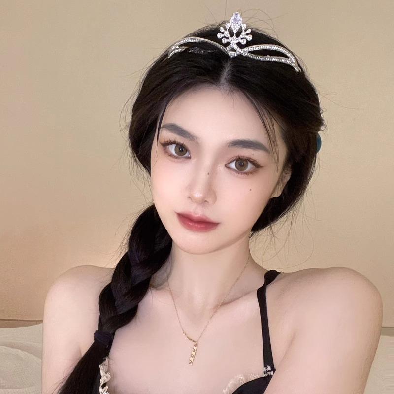 Fairy New Bride Wedding Crown Tiara Wedding Dress Accessories Adult Ceremony Birthday Party Crown Sweet Style