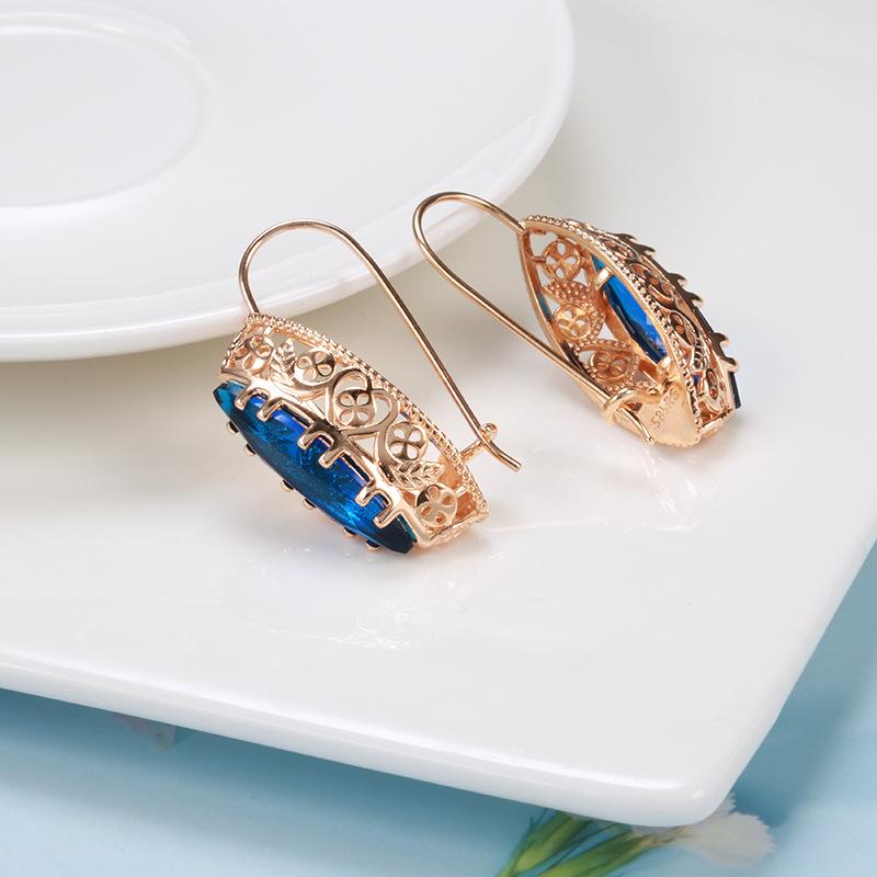 Heart-Shaped Zircon Earrings in 585 Rose Gold – Fashionable, Elegant, and In Stock