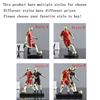 Funny Football Sport Lover Soccer Fans Kick The Ball Style Action Figure Statues Home Ornament Sculpture Desk Decor Figurine Toy
