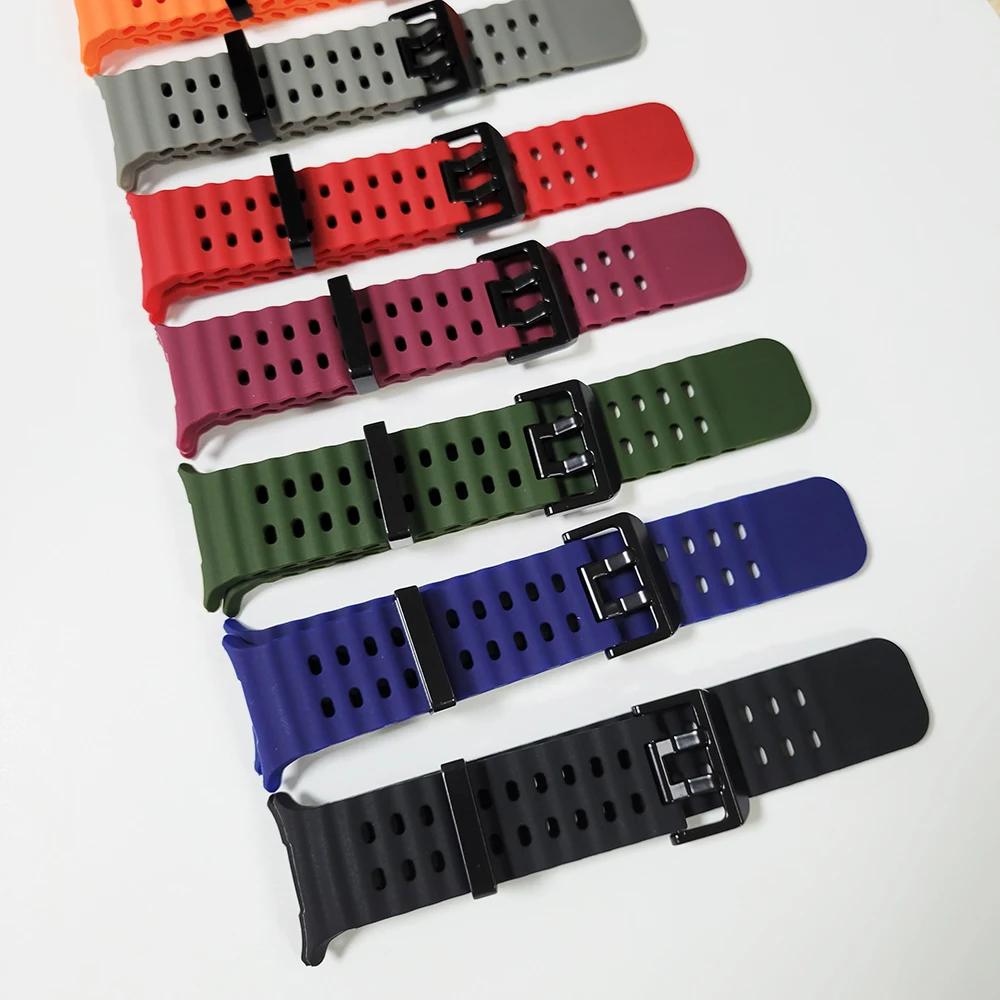 Marine Strap for Samsung Galaxy Watch Ultra for Galaxy Watch Ultra 47mm No Gaps Silicone Sports Bracelet Watchband