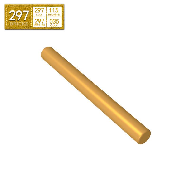 

BRICKE Round Bar Brick 1x4 Compatible with Lego (30374/21462) Building Blocks 50g (~139 pcs)
