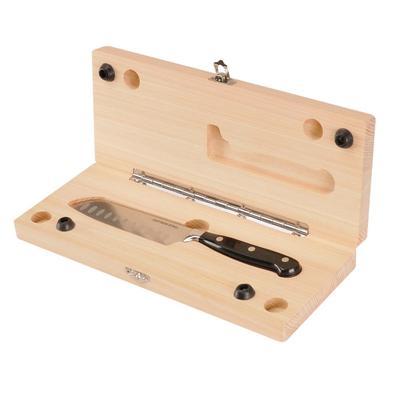 Captain Stag (CAPTAIN STAG) Outdoor Cutting Board and Knife Set, Hinoki Wood, Wood Dig, UP-2719