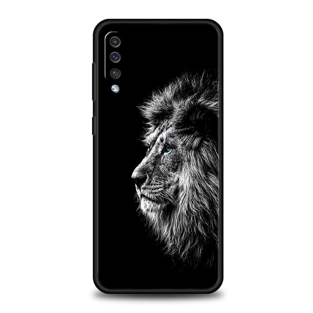 Lion Wild Animals Phone Case For Samsung A54 A52 A24 A14 A50 A72 A70 A30 A40 A20S A20E A02S A12 A22 A34 A42 A32 5G A04s Cover