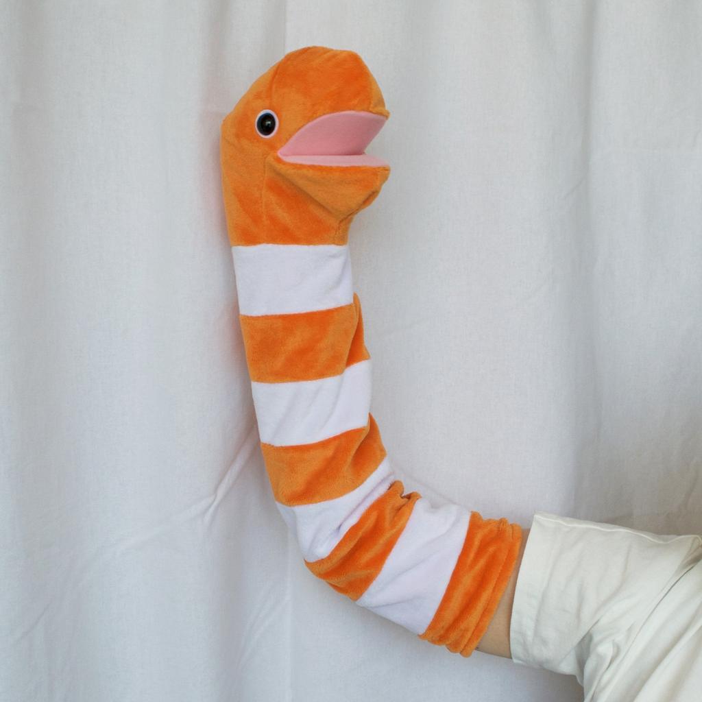 AQUA Plush Toy Marine Long Hand Puppet Japanese Sand Eel 00150209