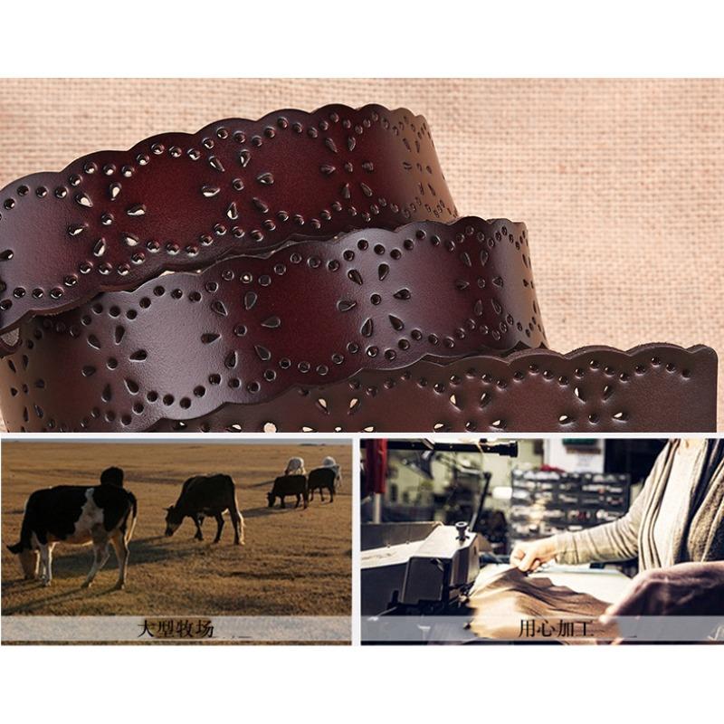 Hollow needle buckle women's belt - casual belt for jeans
