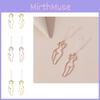 Trendy Alloy Face Outline Dangle Earrings For Women In Gold Silver Rose Gold