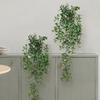 Realistic Artificial Plants for Bedroom Hanging Indoor Home Decor, Plastic Potted Office Living Room Kitchen Bathroom Wall Decoration, No Maintenance