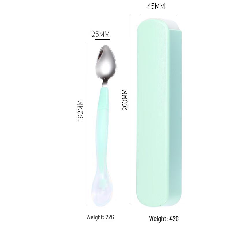 

Baby Dual-Head Stainless Steel Food Scraper and Feeder Spoon Set