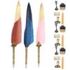 Quill Pen Set  Writing Drawing Dip Pen Students Teacher Antique Calligraphy Vintage Gift