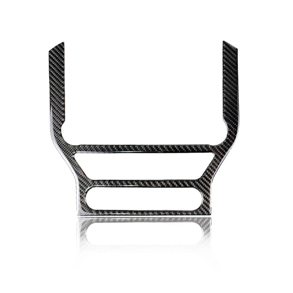 Carbon Fiber Multi-media Konsole Abdeckung Aufkleber Panel Trim Dekoration Für Ford Mustang 2015 2016 2017 2018 Auto
