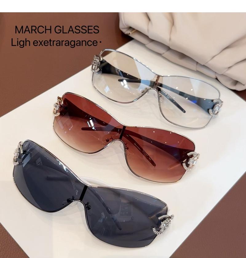 Nieuwe Verbonden Luxe Dames Zonnebril Oversized Vrouw Zonnebrillen Zwarte Bril Trendy Mannen Glas Lentes De Sol Mujer 2025