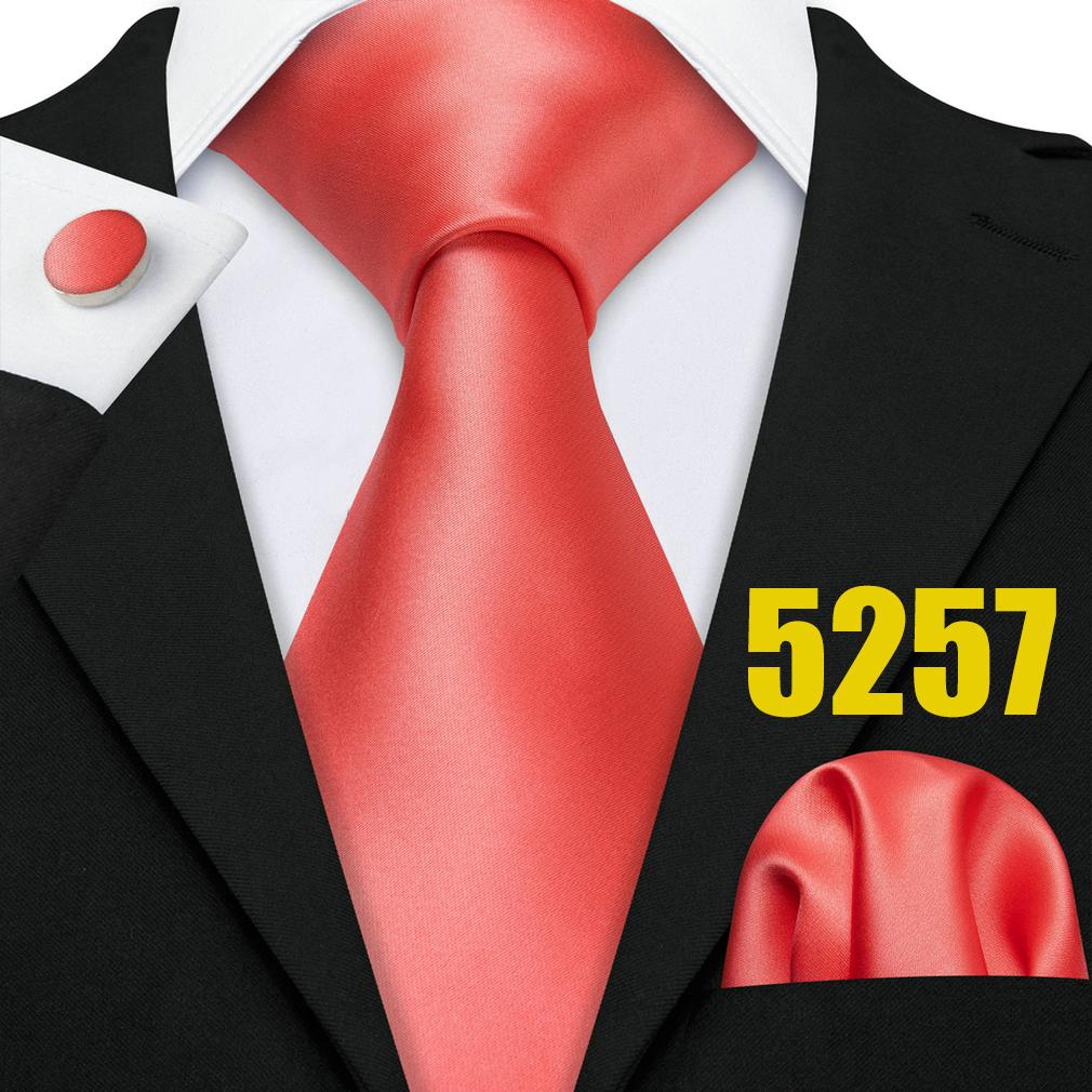 Men Pink Ties Fashion Classic Striped Paisley Floral Necktie Handky Cufflinks Set Formal Wedding