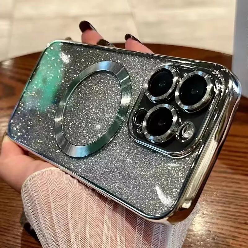 For Itel A70 P40 S23 Tecno Pop 5 Lite Spark 20 Pro Plus 10 Pro 10C GO 2022 9 6 GO Phone Case Luxury Plating Glitter Soft Cover