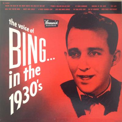 Disque LP BING CROSBY - La Voix de Bing... Dans les années 1930 BL54005 Brunswick 1957 UK Jazz Occasion