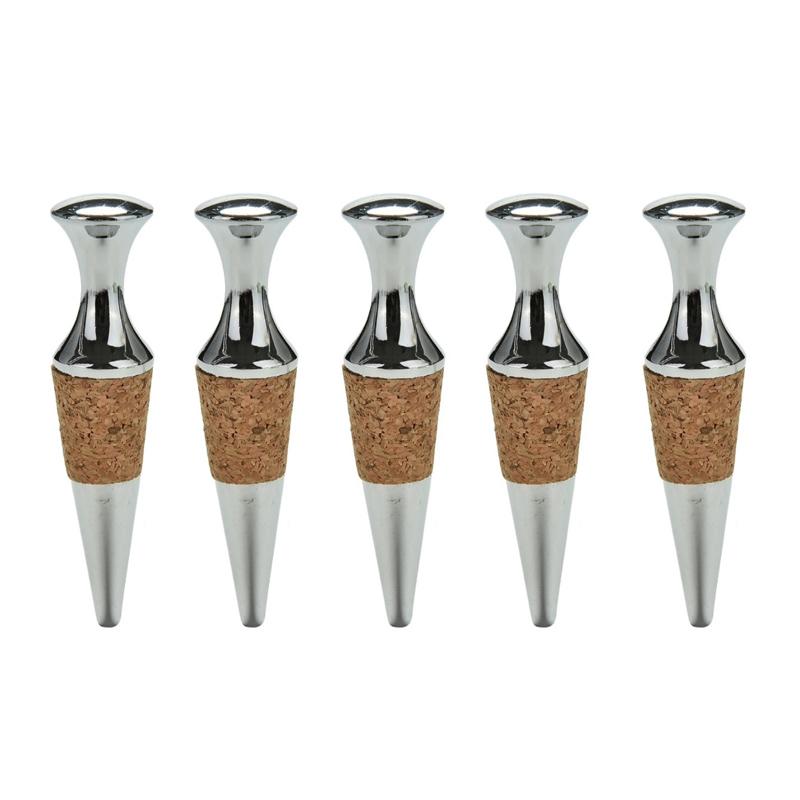 Zinc Alloy Glyptostrobus Wine Stopper Wine Cork Wine Bottle Stoppers Bar Tools Kitchen Accessories 1PC