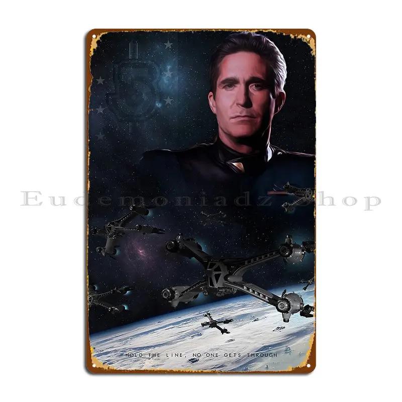 

Вавилон 5 Держи линию Металлическая табличка Вечеринка Клуб Ретро дизайн Забавная Клубная вечеринка Жестяная табличка Постер 20x30cm（7.8x11.8inch）