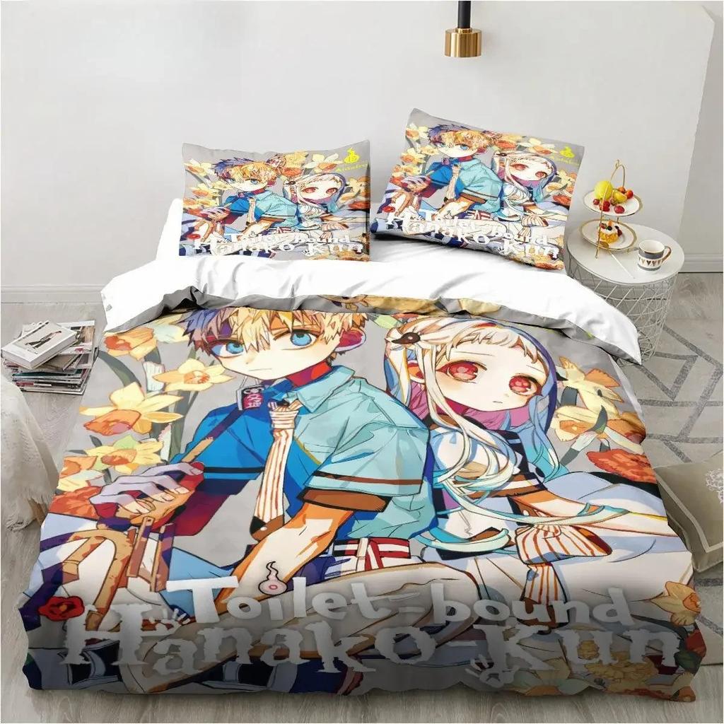 Anime Toilet-Bound Hanako-kun 3D Printed Bedding Set Duvet Covers Pillowcases Comforter Bedding Set Bedclothes Bed Linen