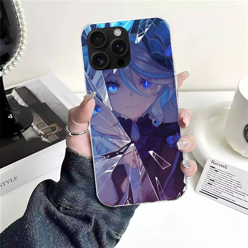 Genshin Impact Furina Soft Phone Case For IPhone 11 17 Air 16E 16 Pro Max 15 + 14 Plus 13 Mini 12 Apple 7 SE 8 Fundas Coque 11 1