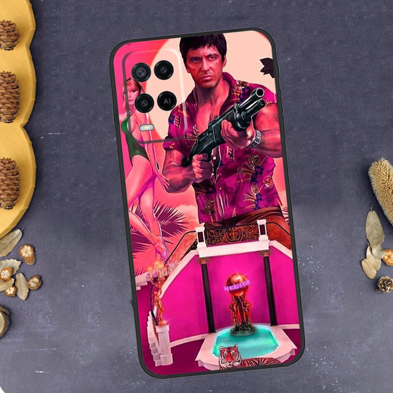 Scarface Tony Montana Phone Case For Oppo A40 A60 A80 A78 A98 A18 A38 A58 A74 A94 A54 A16 A76 A96 A15 A17 A77 A57S