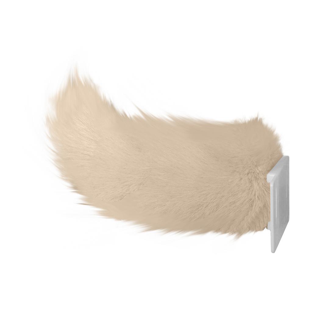 Electric Remote Control Plush Tail for Cars Electric Vehicles Sound Activated Faux Fur Tail Attachment for Vehicle Rear Decoration Single Color