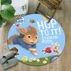 1pc Peter Rabbit2 Print Round Carpet Chair Round Carpet Suitable for Bedroom Living Room Home Decorative Carpet