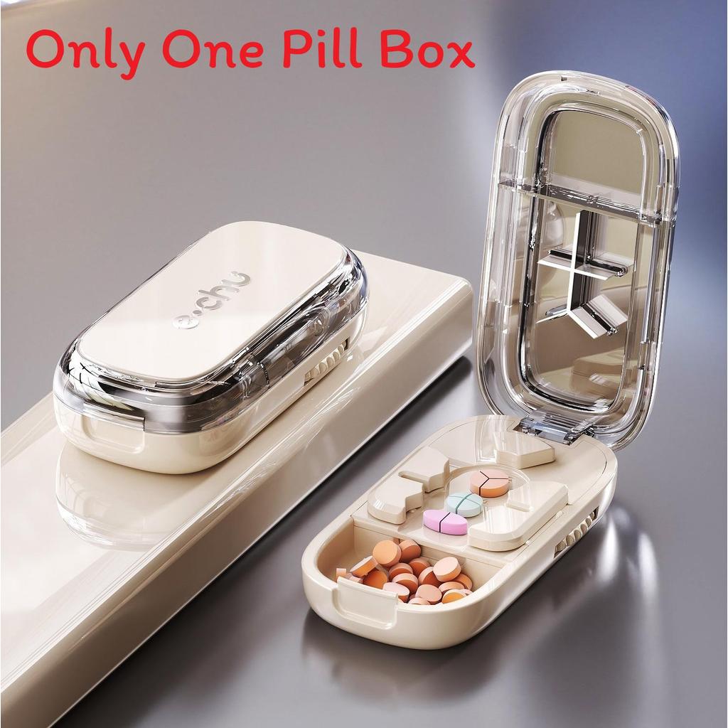Portable Pill Cutter With Precise Quarter Split For Medicine Dispensers