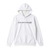 Unisex Oversized Hooded Sweatshirt With Letter Print Fleece Lined Kangaroo Pocket Long Sleeve Streetwear Top