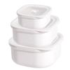 Cookware Sets 500ml 1L 1500ml 3-Piece Bento Box with Lid Plastic Heatable Bpa Free