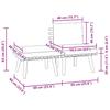 3 Piece Garden Lounge Set with Cushions Solid Acacia Wood