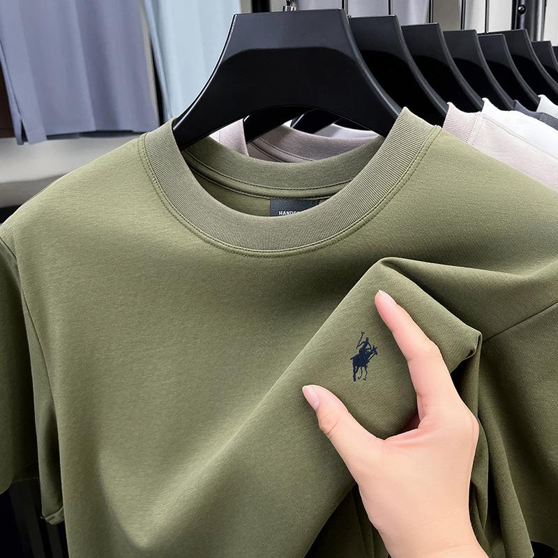 Men's Premium Casual Embroidered Short-Sleeve T-shirt