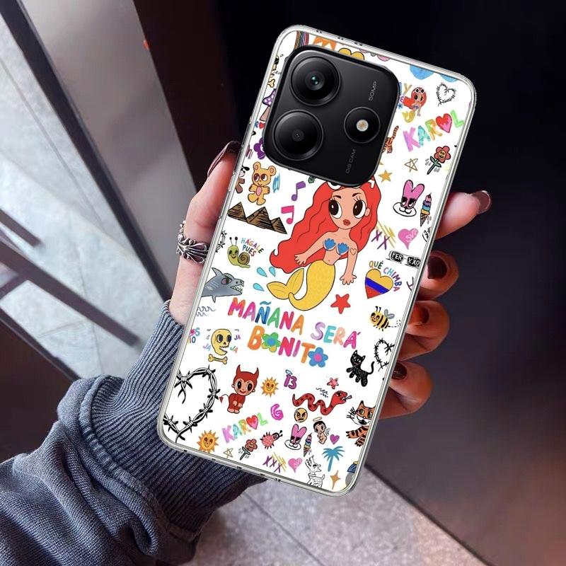 Karolg M-Manana Sera B-Bonito Phone Case For Xiaomi Redmi Note 10 11 12 13 14 15 Pro Plus 11S 12S 14S 11T 11E 10S Soft TPU Back
