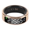 Fitness Tracker Ring mit Displaybildschirm Video Page Turner Kamerasteuerung 50 Meter Wasserdichtigkeit Sma