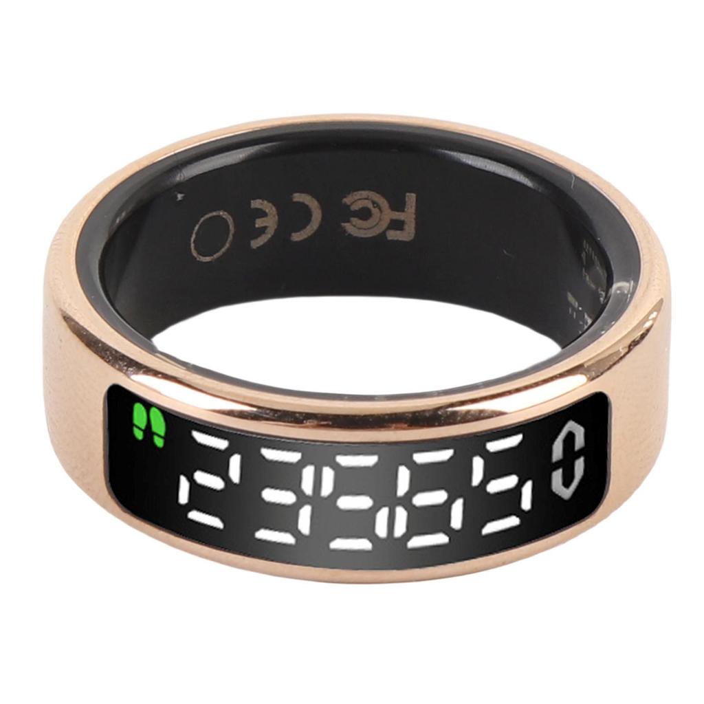 Fitness Tracker Ring mit Displaybildschirm Video Page Turner Kamerasteuerung 50 Meter Wasserdichtigkeit Sma