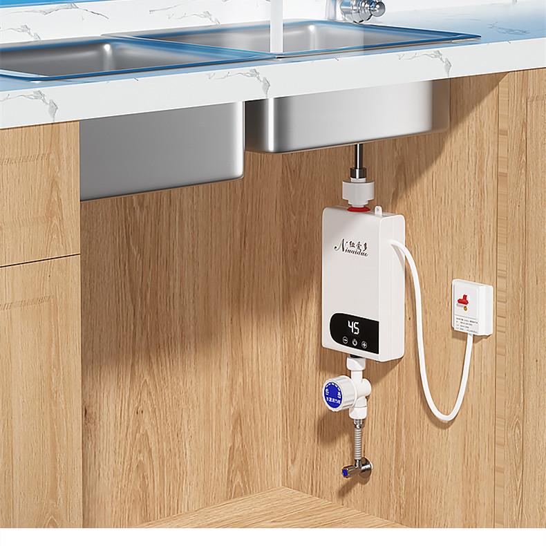 Compact Instant Electric Water Heater for Shower – Constant Temperature, Punch-Free, Fast Heating for Kitchens