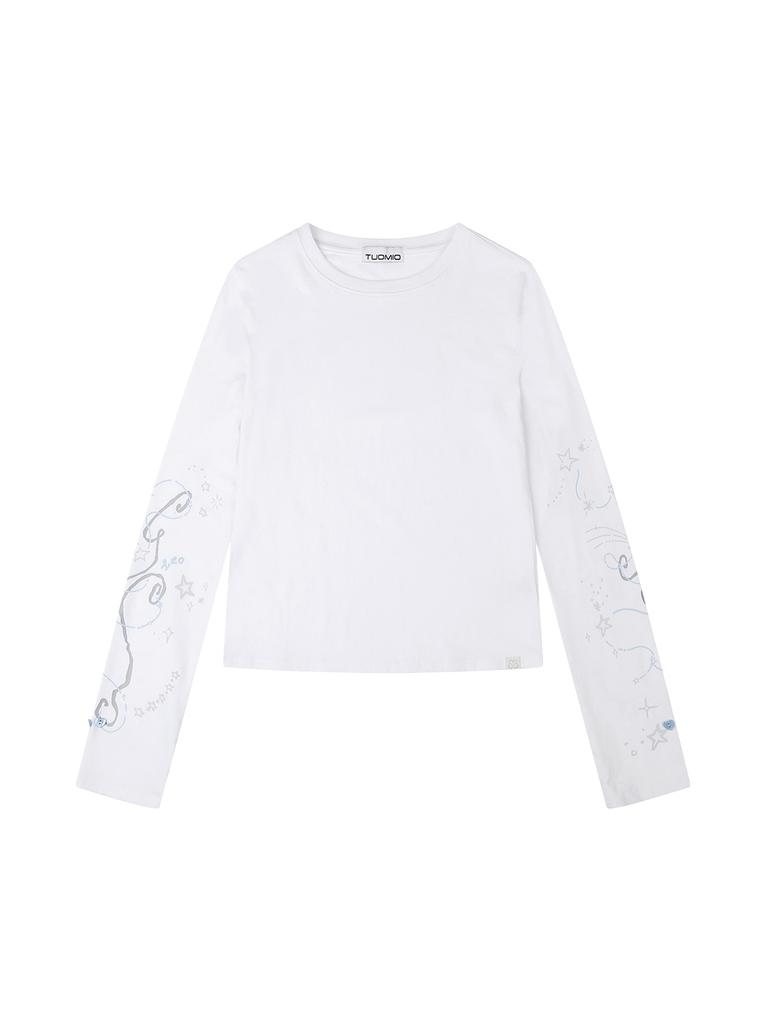 TUOMIO Drawing Long Sleeves [White]