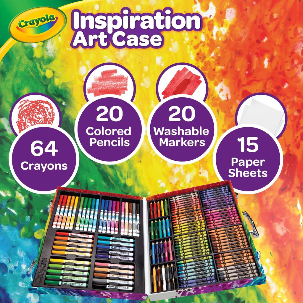 Crayola Drawing Inspiration Art Case Crayon Colored Pencil Marker 042532 Genuine Product