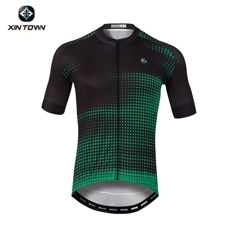 Mens Short Sleeve Cycling Jersey Breathable Quick Dry Wear Road Bike Riding