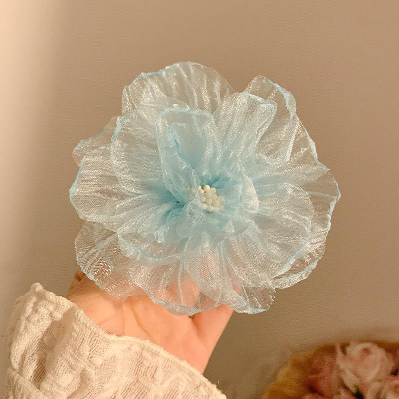 Caro 3D Rose Hair Claw Clip - 2024 High-End Floral Shark Clip for Women, Elegant Headwear