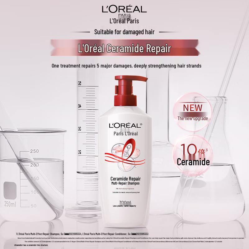 

L Oréal Elvive Multi-Effect Repair Shampoo 700ml Twin Pack