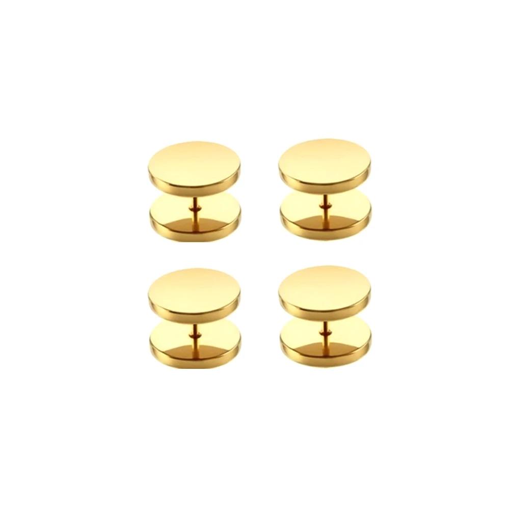 4Pcs Stainless Steel Clothing Fixing Buttons Spiral Seamless Buckle Clip Fastener For DIY Projects
