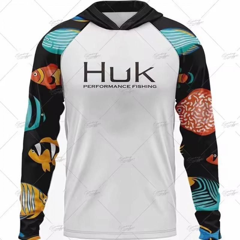 Quick-Dry Fishing Shirt With Hood UV Protection Mosquito Repellent Long Sleeve Outdoor Angling Wear Men Women