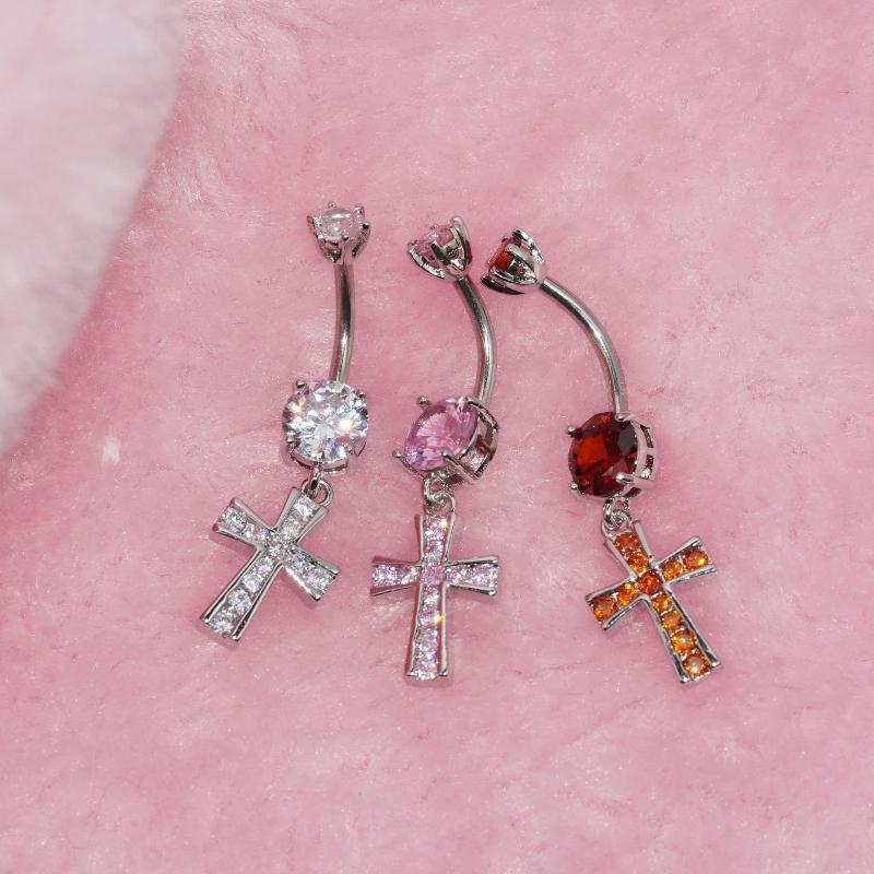 Stainless Steel Belly Button Ring Cute Navel Piercing Jewelry Hypoallergenic Body Piercing for Daily Party Wear