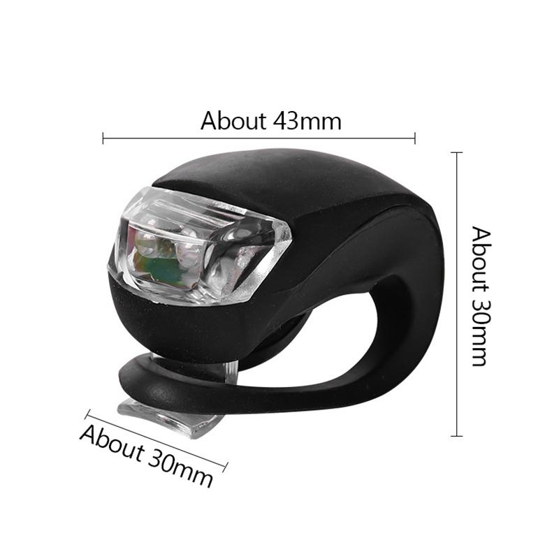 Silicone Bicycle Light Mountain Bike Led Front And Rear Wheel Light Waterproof Flashlight Cycling Safety Warning Light