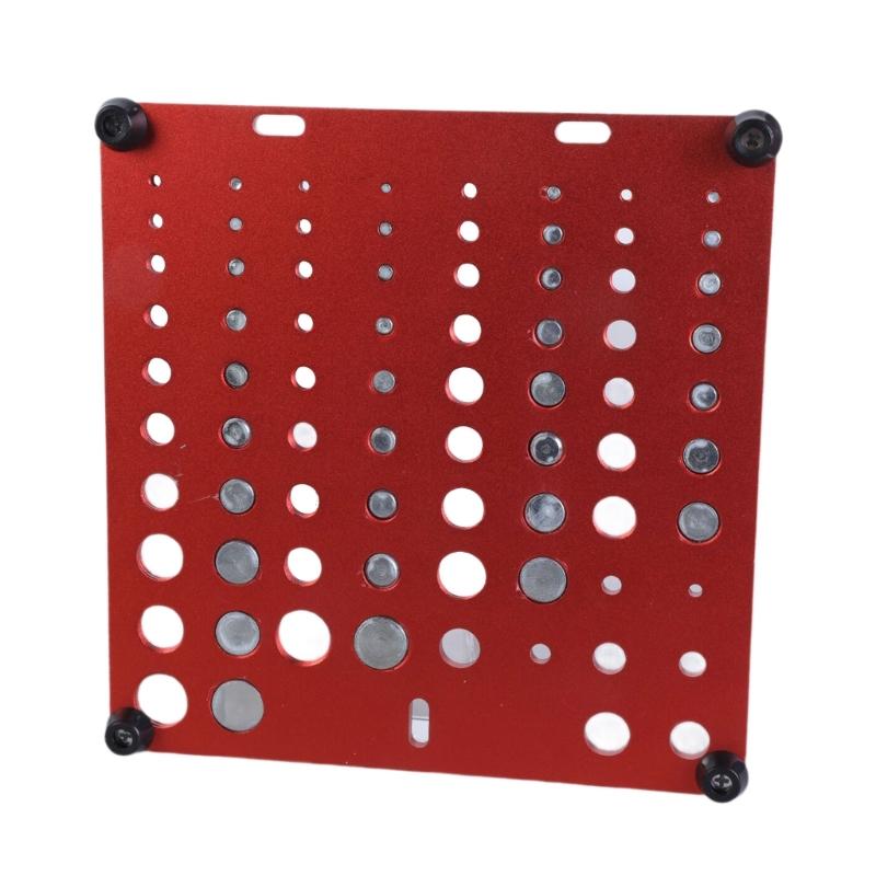 Wall Mountable Thread Checker Gauge for Quick Easy Sorting Home Profession Use Bolt Identification with Drill Bit Gauge