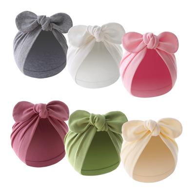 Zajačik uši Novorodenec čiapka pre dievčatká Chlapci Bavlna Dojčenská čiapka Čiapka pre batoľatá Detské doplnky Detské čiapky s turbanom