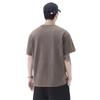 Thin Summer New Men's Short-sleeved T-plate Print Loose Shoulder-down Round Neck T-shirt Short-sleeved