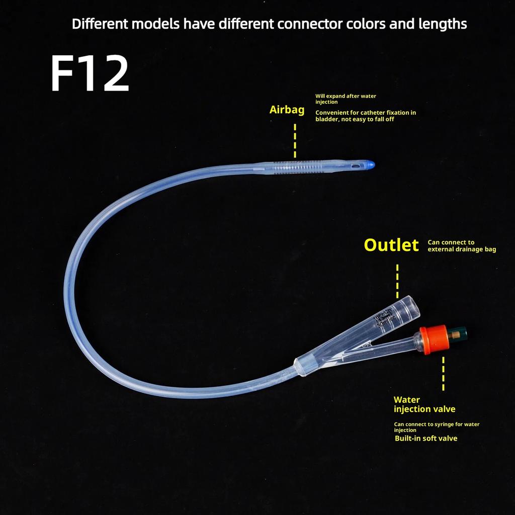 1 Pezzo 2 Vie 3 Vie Cateteri Urinari Monouso Medici in Silicone Catetere di Foley Tubo di Lavaggio Materiali di Consumo per Insegnamento
